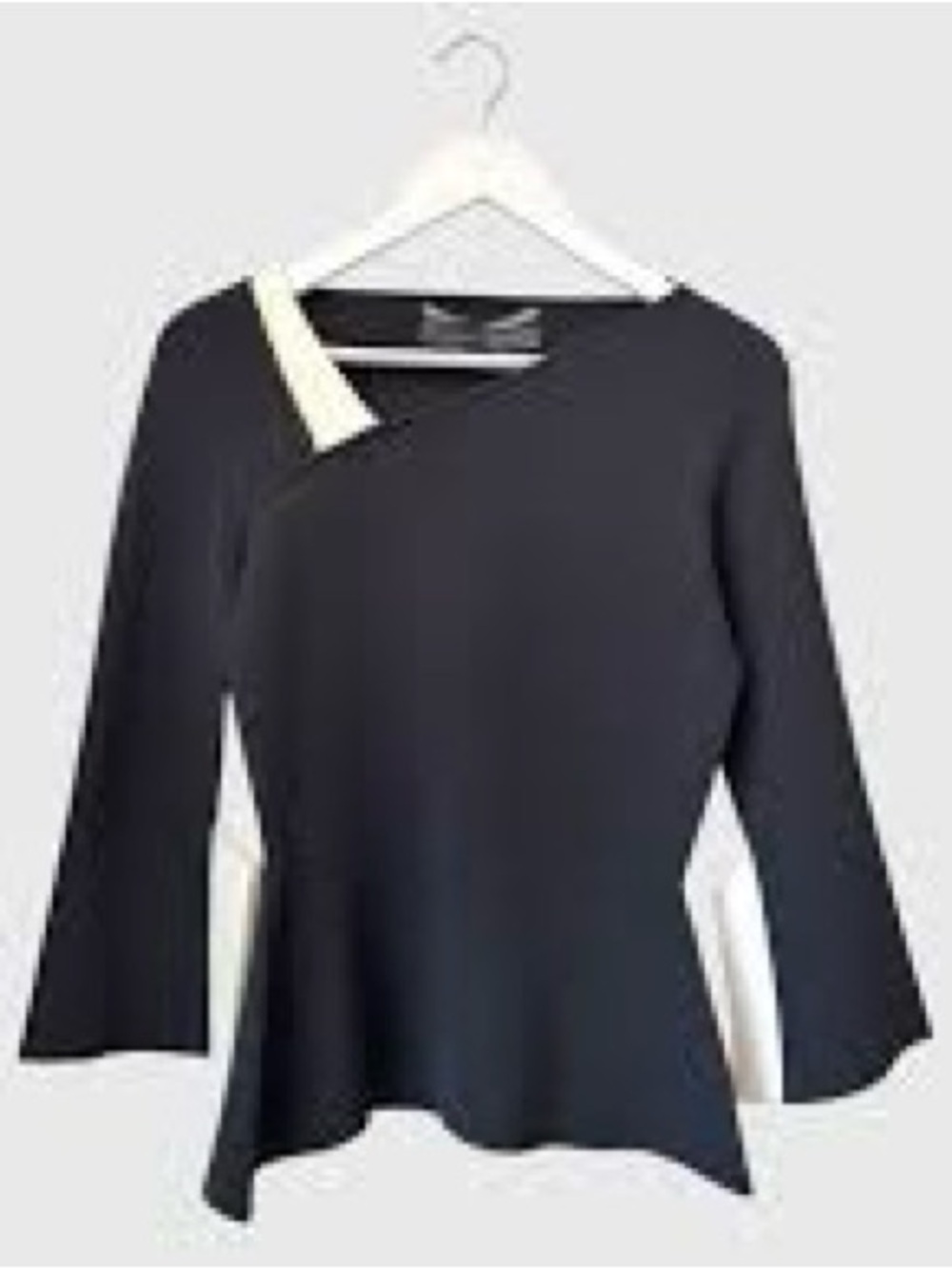 Roland Mouret Top with Cream Accent